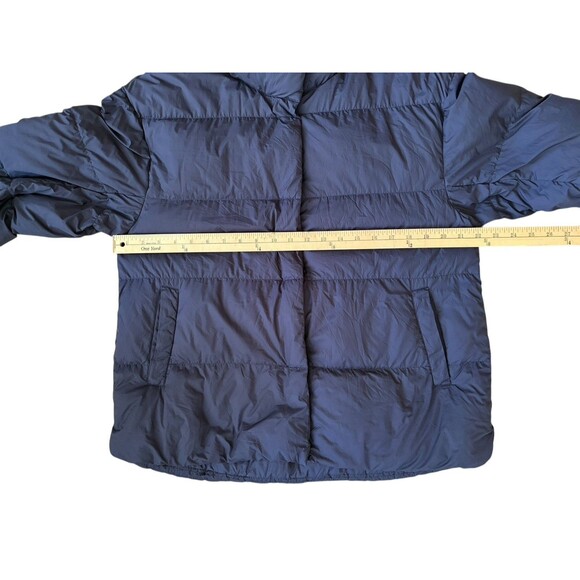 Uniqlo Ultra Light Down Packable Puffer Coat Men's Medium Navy Blue Lightweight - Picture 4 of 14